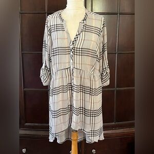 Torrid Lexie Plaid Button-Up Tunic